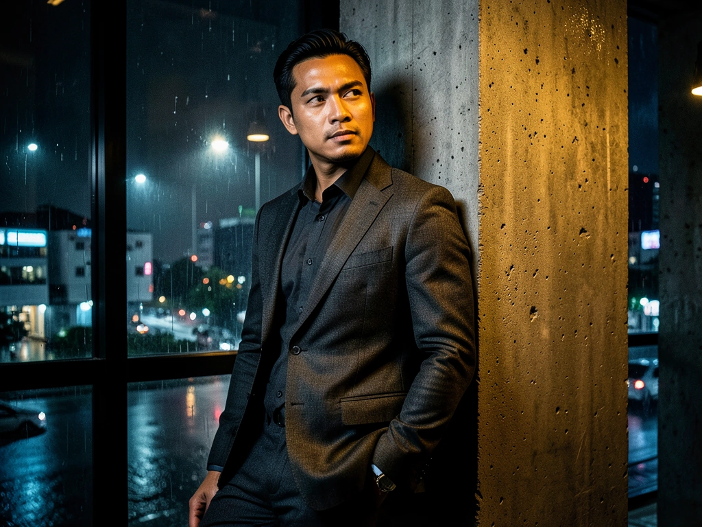 Sophisticated sartorial portrait